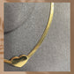 Women's Necklace – 18K Gold-Plated Choker (37 cm)