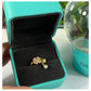 Ring Gold Zirkonia 18 Karat vergoldet gelbgold Damen