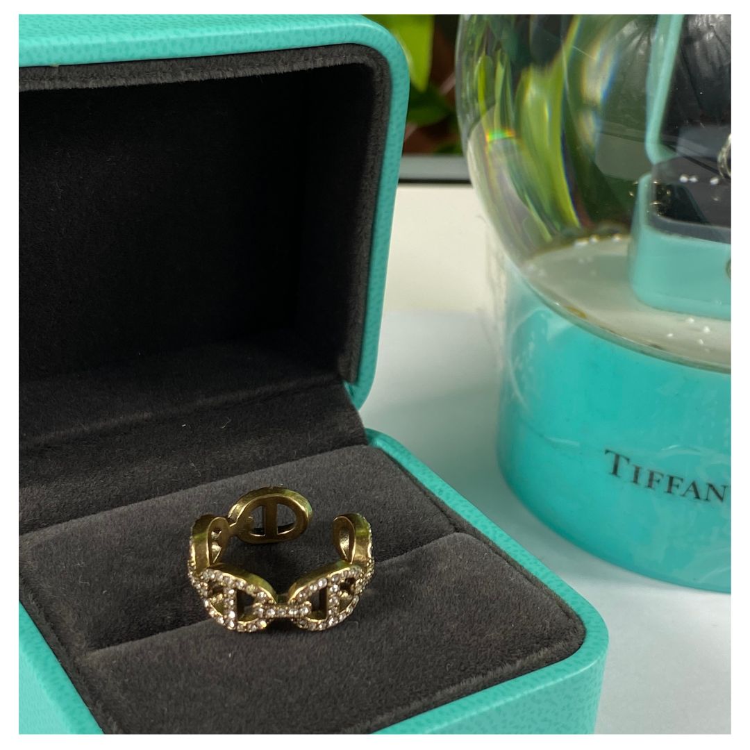 Damen Jewels Bronze Ring Vintage 8 cm