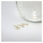 Damen Perle Ohrring in 18 Karat Gold Vergoldet, schick Occasion 3x