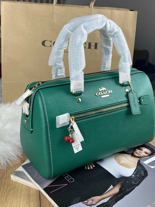 🍂COACH umhängetasche leder Mittlere Tasche, Geldbörse + Guess-Anhänger 🍁