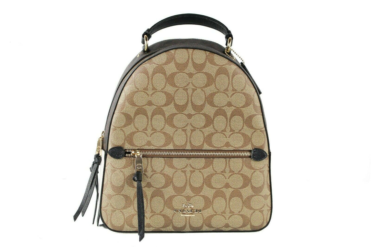 Coach Original Signature Coated Canvas Block Jordyn Backpack Bookbag Alecrim