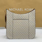 Michael Kors@ Signature Large Messenger Crossbody Bag Vanilla 35F8GTVM7B