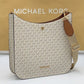 Michael Kors@ Signature Large Messenger Crossbody Bag Vanilla 35F8GTVM7B