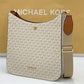 Michael Kors@ Signature Large Messenger Crossbody Bag Vanilla 35F8GTVM7B